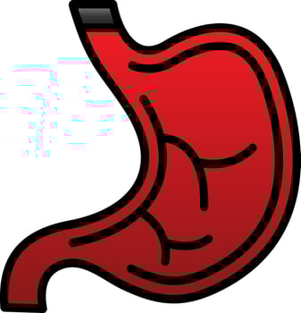Stomach Vector Icon Design
