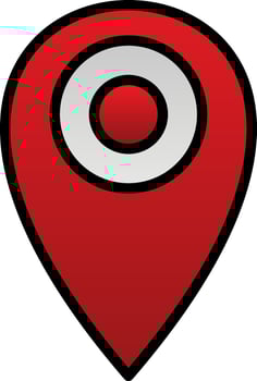 Pin point Vector Icon Design