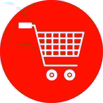Shopping Cart Vector Icon Design