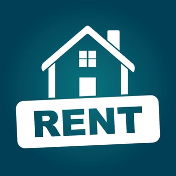 House for rent. Flat vector illustration