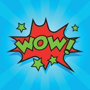 Wow comic sound effects. Sound bubble speech with word and comic cartoon expression sounds vector illustration.