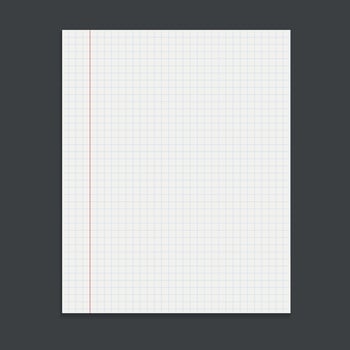 Realistic template notepad with spiral. Blank cover design. School business diary. Office stationery notebook on black background vector