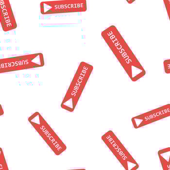 Subscribe button icon seamless pattern background. Business concept vector illustration. Subscribe symbol pattern.