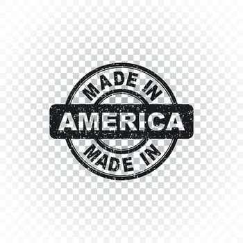 Made in America stamp. Vector illustration on isolated background