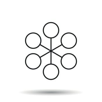 Structure simple flat icon. Vector illustration on white background.