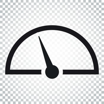 Dashboard vector icon. Level meter speed vector illustration. Simple business concept pictogram on isolated background.