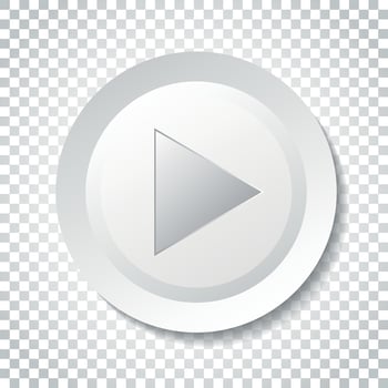 Play icon vector. Play video illustration in flat style. Simple business concept pictogram on isolated background. vector
