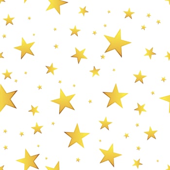 Falling star seamless pattern background. Business flat vector illustration. Stars sign symbol pattern.