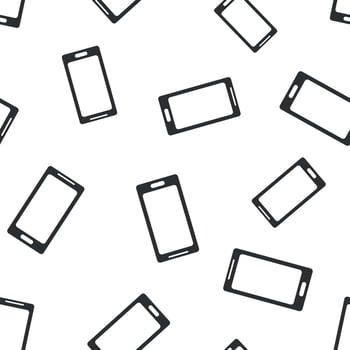 Smartphone seamless pattern background. Business concept vector illustration. Phone symbol pattern.