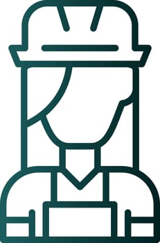 Female Worker Vector Icon Design