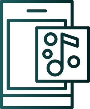 Music app Vector Icon Design