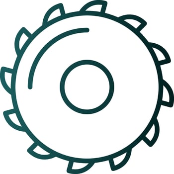 Saw blade Vector Icon Design