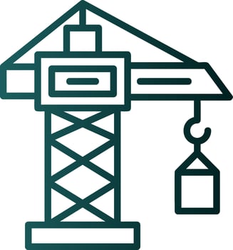 Crane Vector Icon Design