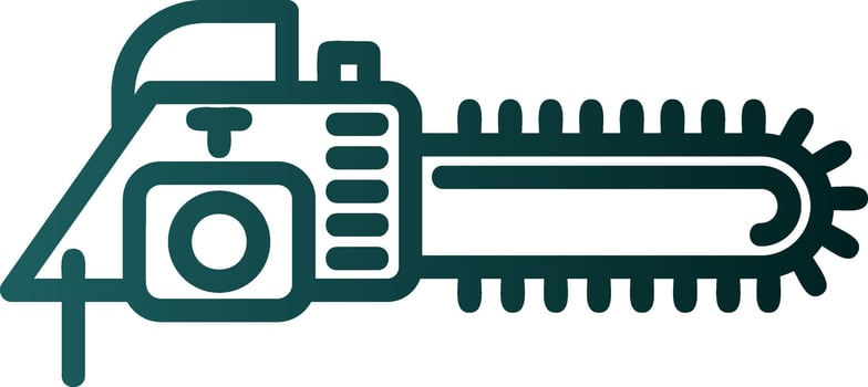Chain saw Vector Icon Design