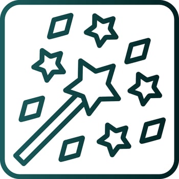 Magic Wand Vector Icon Design