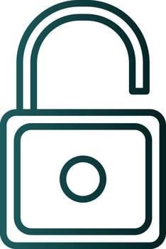 Padlock Unlock Vector Icon Design