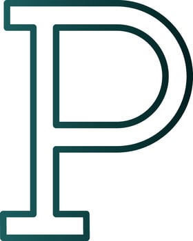 Letter P Vector Icon Design