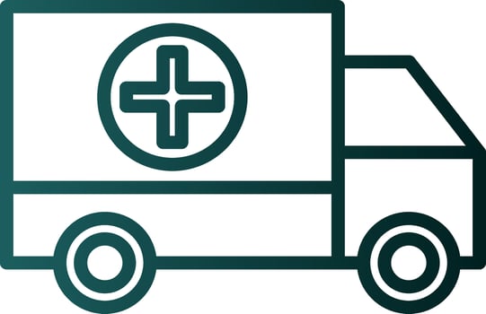 Ambulance Vector Icon Design