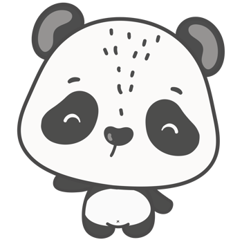 cute valentine panda watercolor with flower heart love png