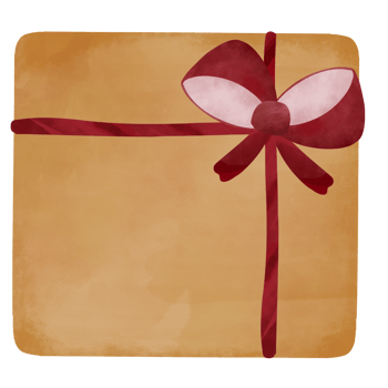 Adorable Watercolor Gift Box png