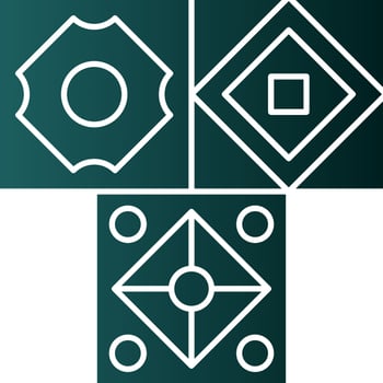 Multi Tiles Vector Icon Design