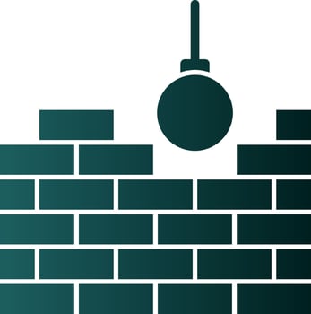 Bulldozer Vector Icon Design