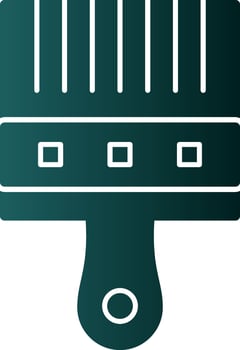Paint Brush Vector Icon Design
