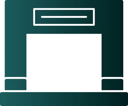 Fireplace Vector Icon Design