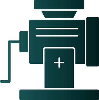 Meat Grinder Vector Icon Design