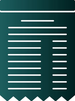 Receipt Vector Icon Design