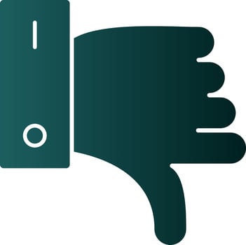 Dislike Vector Icon Design