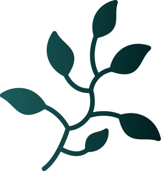 Branch Leaves Vector Icon Design