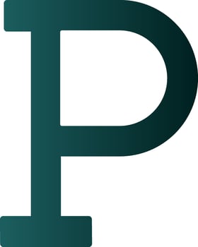 Letter P Vector Icon Design