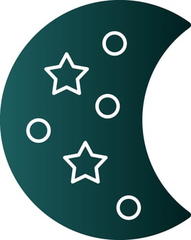 Moon Phase Vector Icon Design