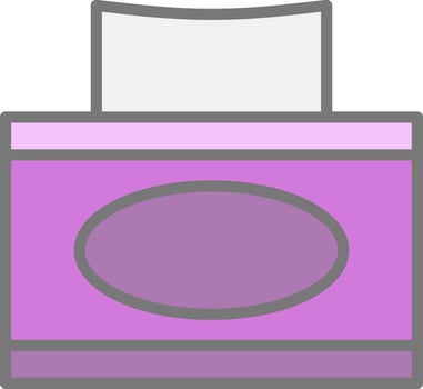 Tissue box Vector Icon Design