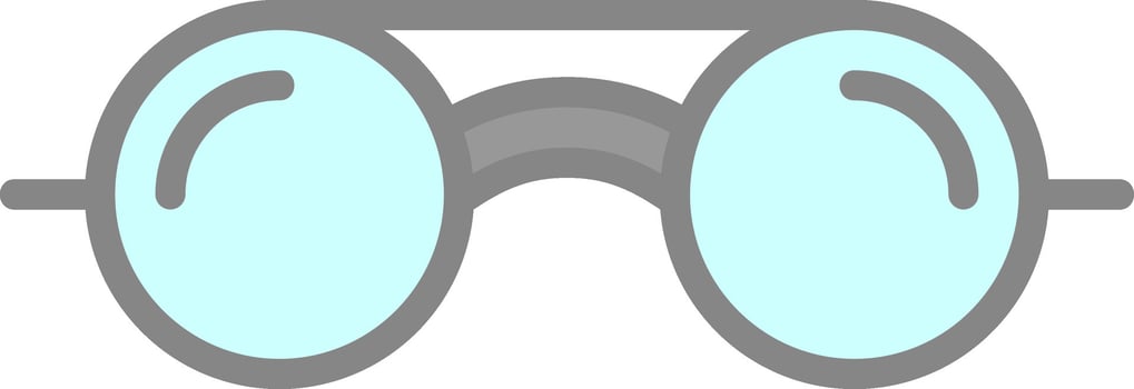 Eyeglasses Vector Icon Design