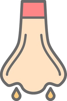 Nose Vector Icon Design