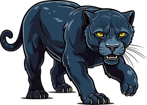 Black Panter Illustration png
