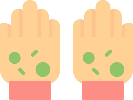 Dirty hands Vector Icon Design