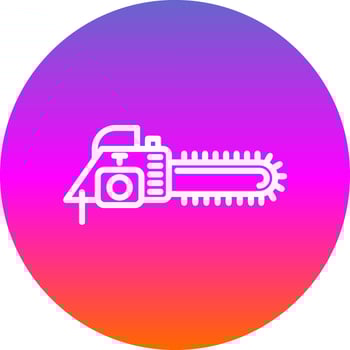 Chain saw Vector Icon Design