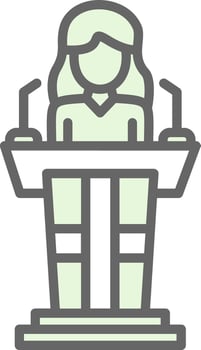 Politician Vector Icon Design