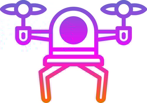 Drone Vector Icon Design