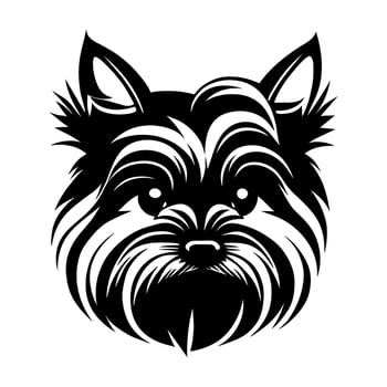 Cute Yorkshire Terrier Dog Portrait vector