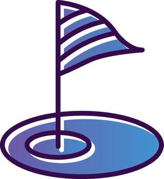 Golf Vector Icon Design