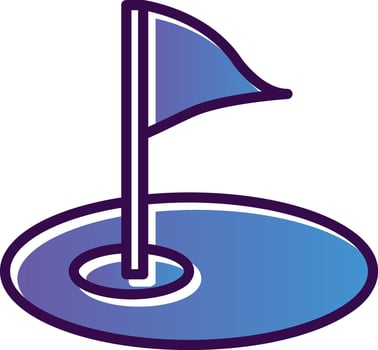 Golf course Vector Icon Design