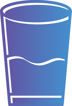 Glass of water Vector Icon Design