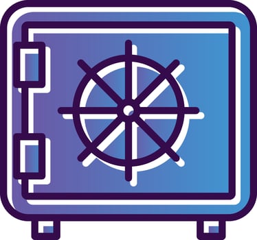 Vault Vector Icon Design