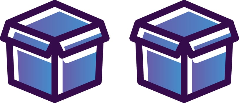 Boxes Vector Icon Design