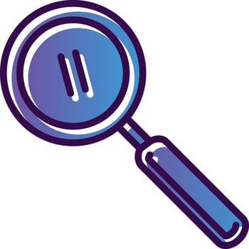 Magnifying glass Vector Icon Design