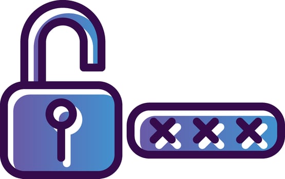 Password Vector Icon Design